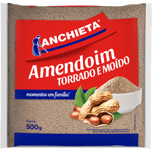 AMENDOIM ANCHIETA 500G TORRADO E MOIDO